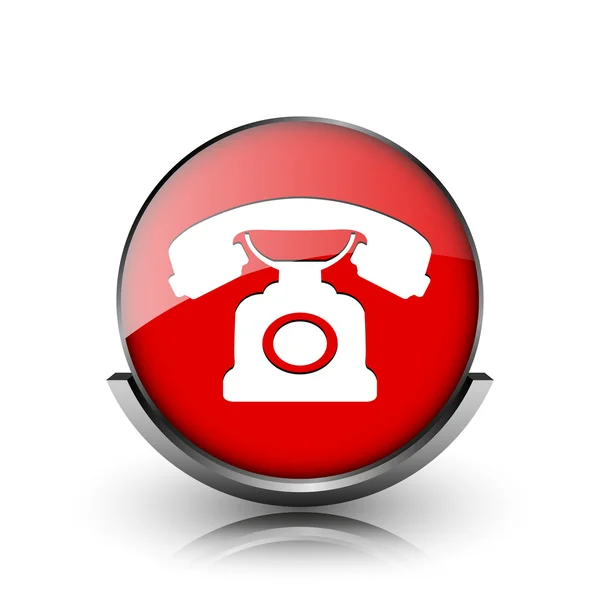 Телефон значок — стоковое фото