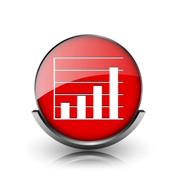 Grafik çubukları simgesi — Stok fotoğraf