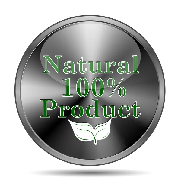 100 procent natuurlijke product icoon — Stockfoto