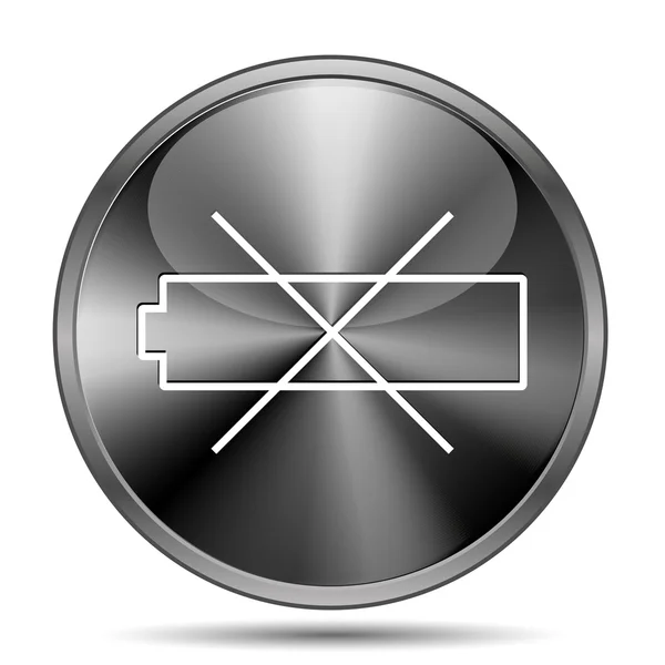 Lege batterijpictogram — Stockfoto