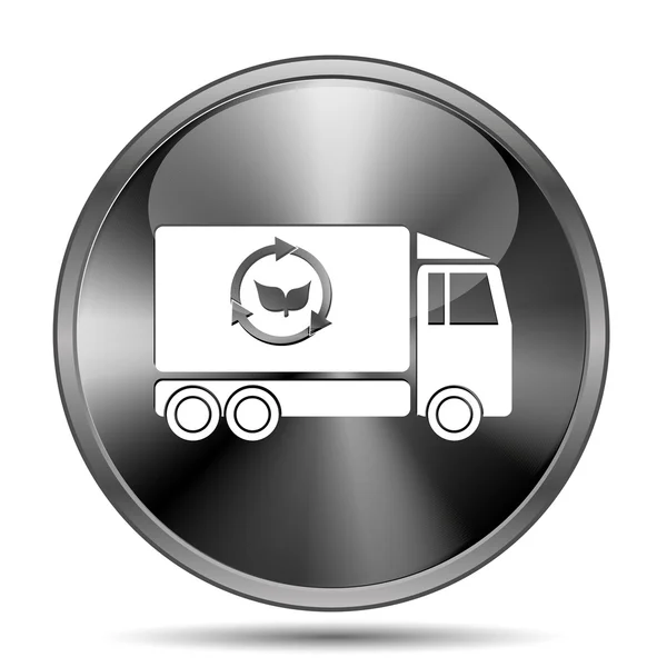 Eco ciężarówka ikona — Zdjęcie stockowe