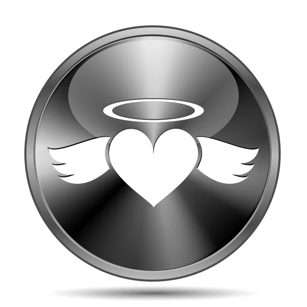 Hjärtat angel ikonen — Stockfoto
