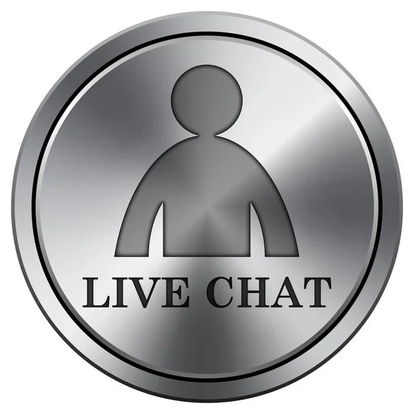 Live chat icon — Stock Photo, Image