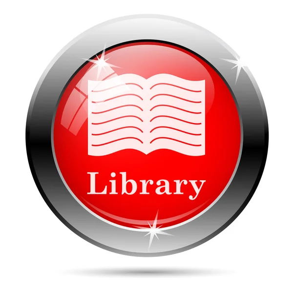 Bibliotheek pictogram — Stockfoto