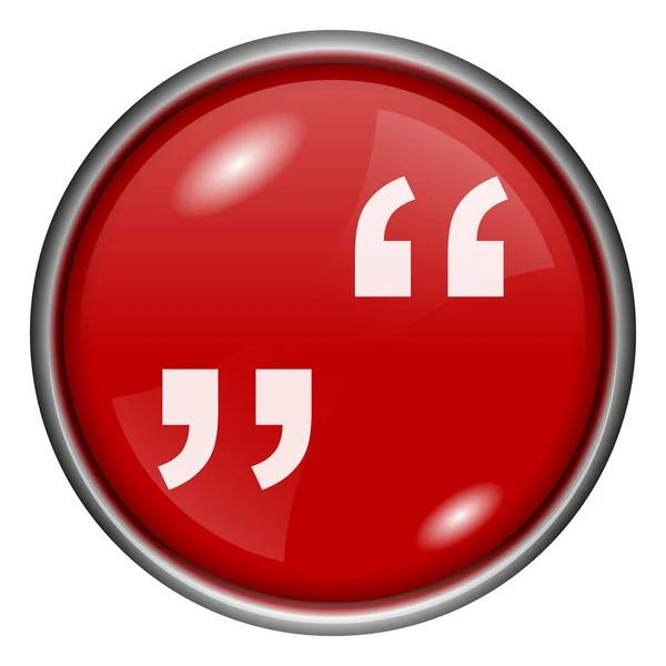 Quotation marks icon — Stock Photo, Image