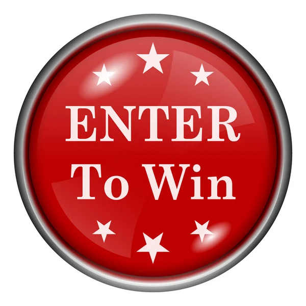 Enter to win pictogram — Stockfoto