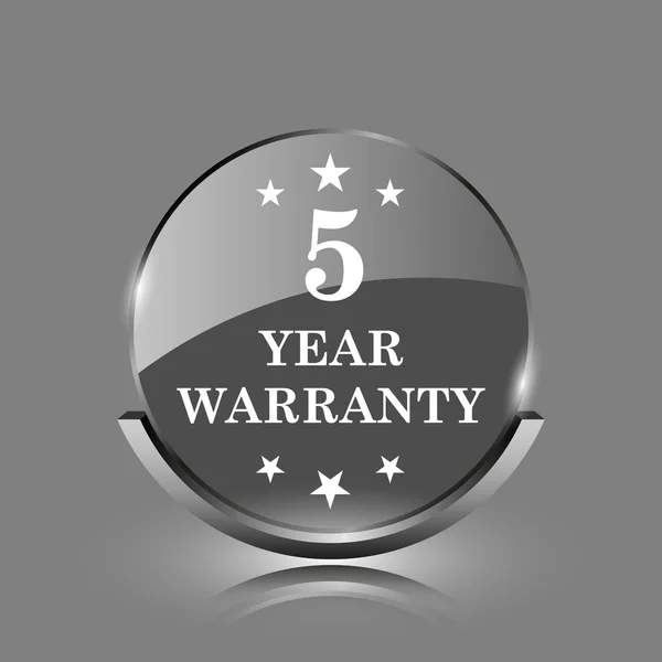 5 year warranty icon — Stock Photo, Image