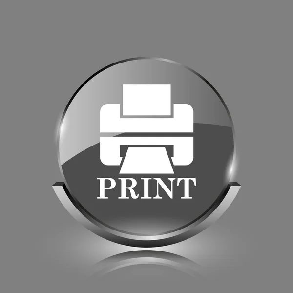 Printer met afdrukken pictogram van word — Stockfoto