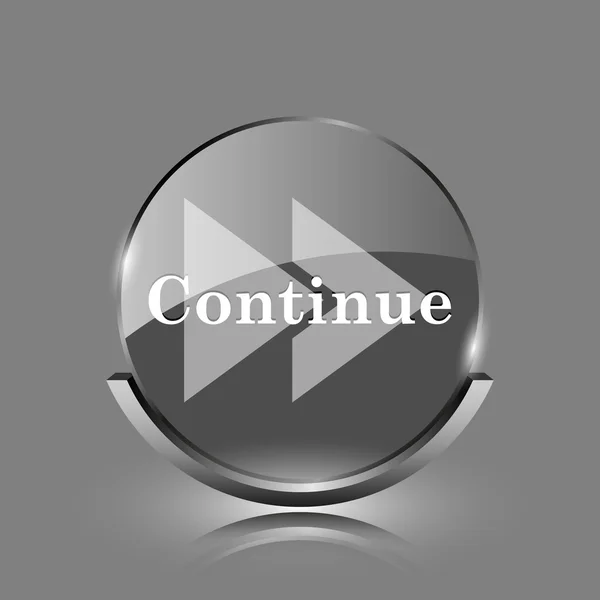 Continue icon — Stock Photo, Image