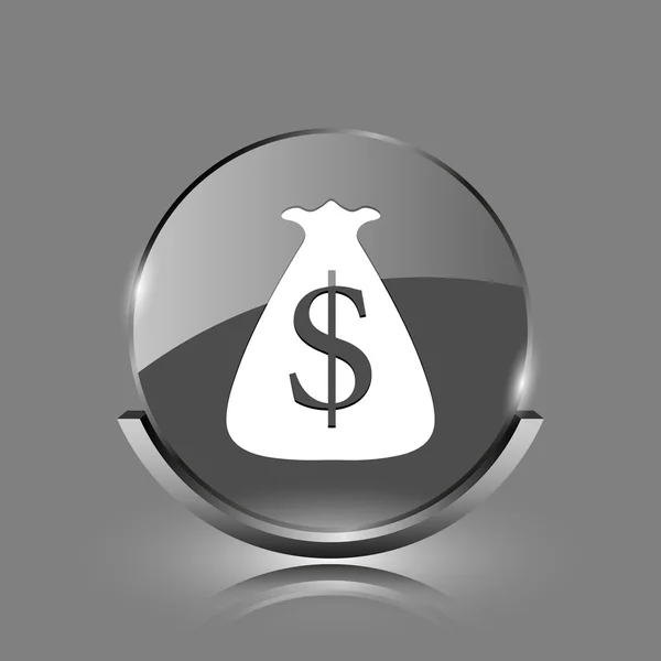 Dollar zak pictogram — Stockfoto