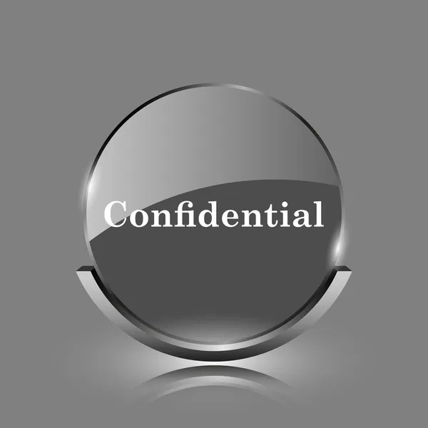 Icono confidencial — Foto de Stock