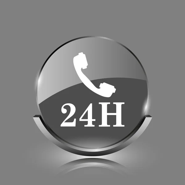 24h telefoonpictogram — Stockfoto