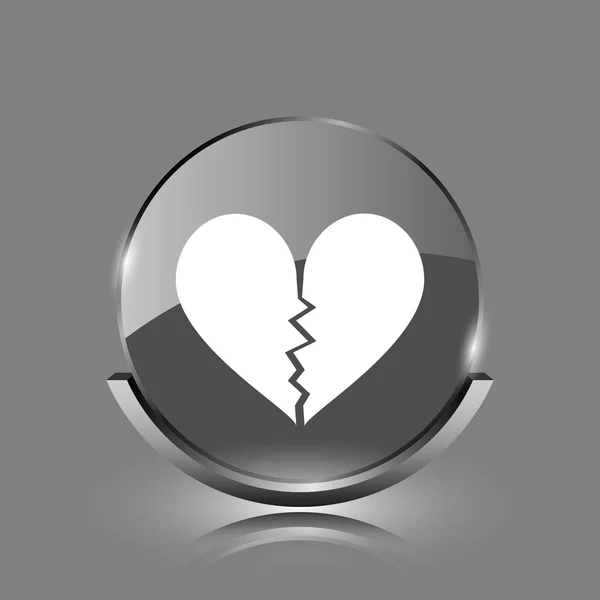 Broken heart icon — Stock Photo, Image