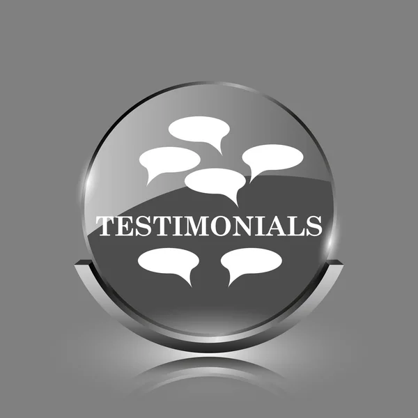 Testimonials icon — Stock Photo, Image