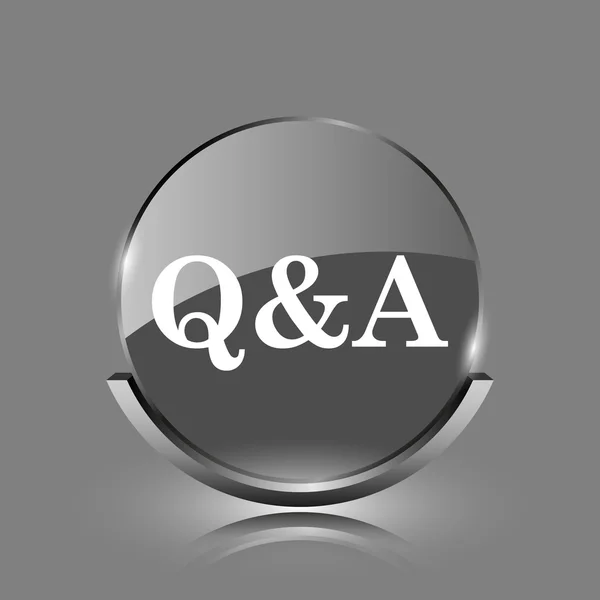 Icono de Q & A — Foto de Stock