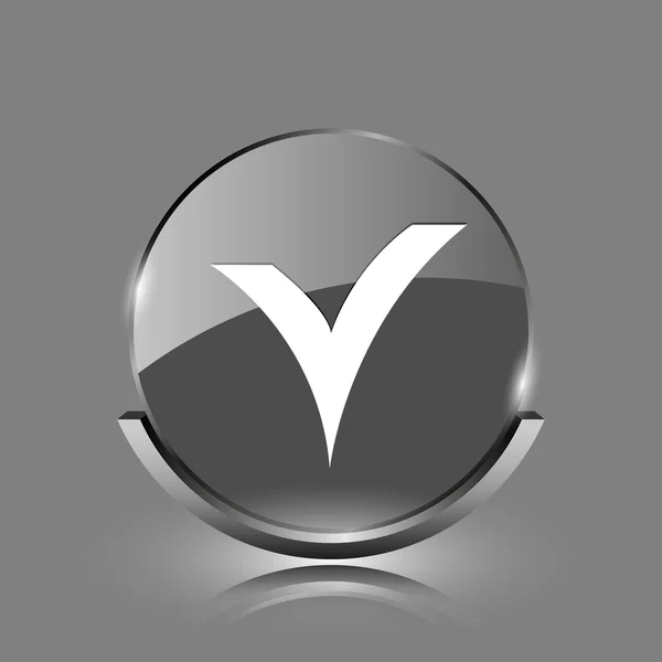 V checked icon — Stock Photo, Image