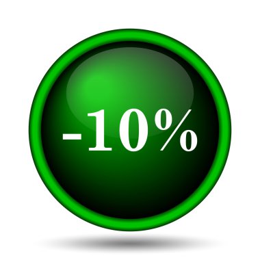 yüzde 10 indirim simgesi