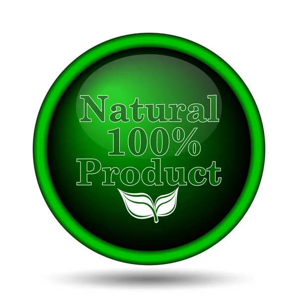 100 procent natuurlijke product icoon — Stockfoto