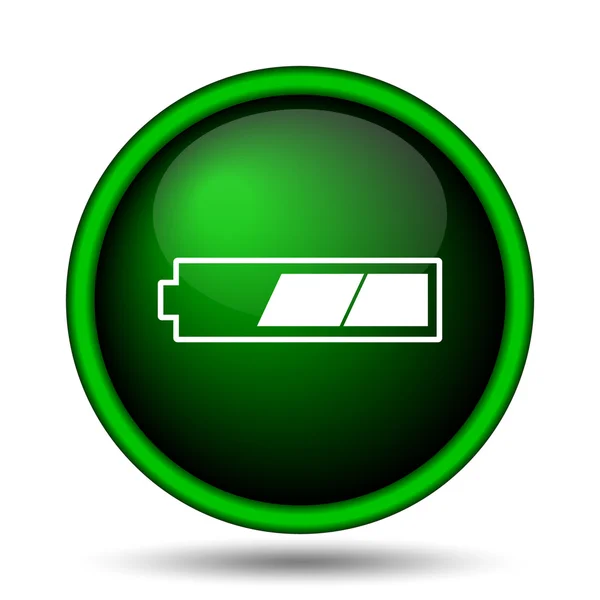 2 derde opgeladen batterijpictogram — Stockfoto