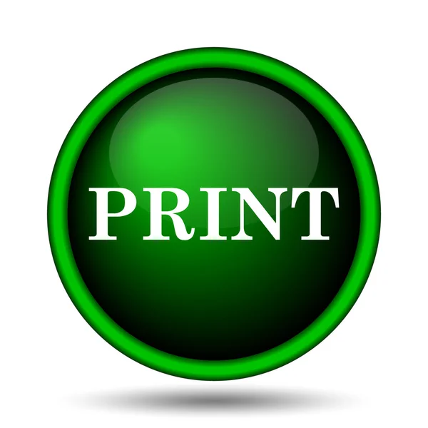 Print icon — Stock Photo, Image