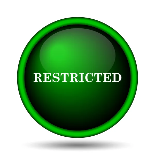 Restricted icon — Stock Photo, Image