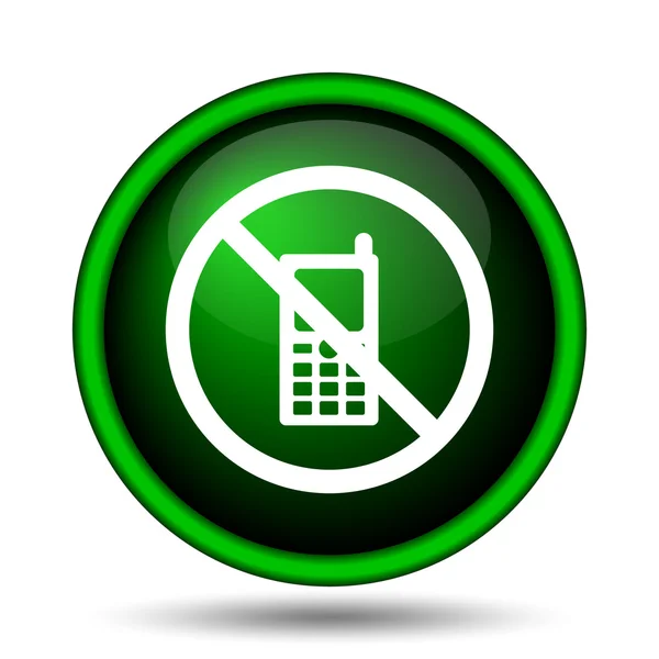 Mobile phone restricted icon — Stock Photo, Image