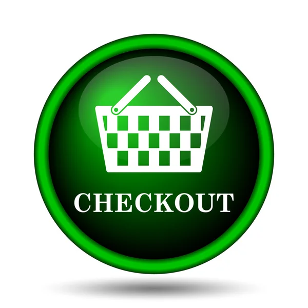 Ícone de checkout — Fotografia de Stock