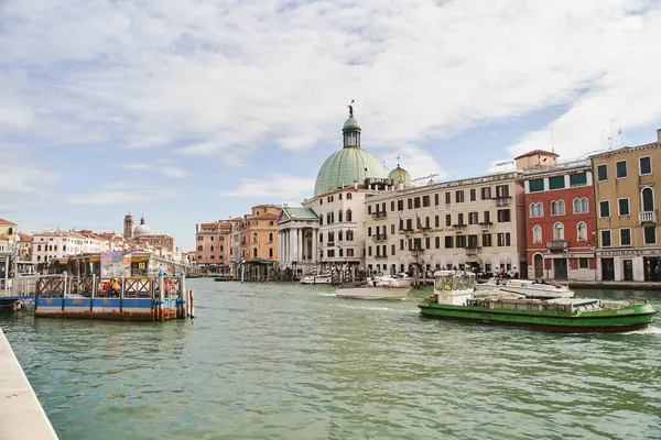 Venedik Talya 2021 Büyük Kanal Bazilika Santa Maria Della Salute — Stok fotoğraf