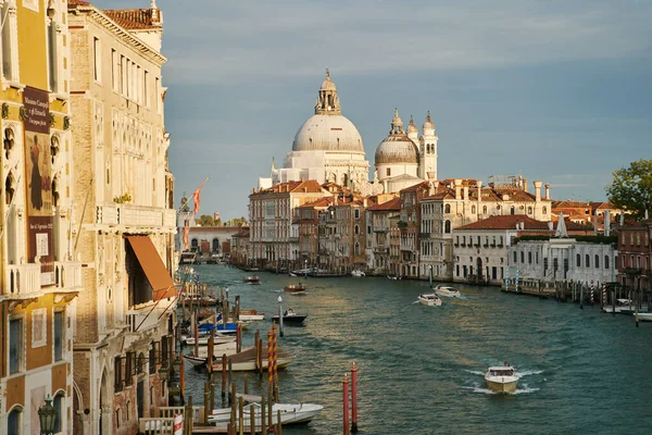 Venedik Talya 2021 Accademia Köprüsü Nden Katedrale Santa Maria Della — Stok fotoğraf