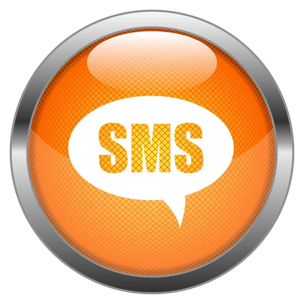 Botón vectorial SMS — Vector de stock