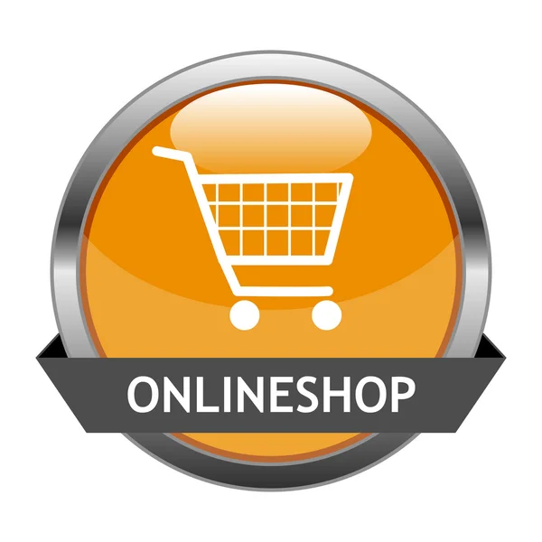 Vektor-Taste onlineshop — Stockvektor