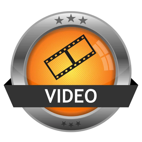 Vector knop video — Stockvector