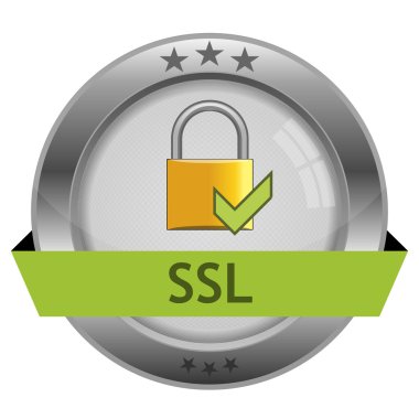 Vector Button SSL clipart