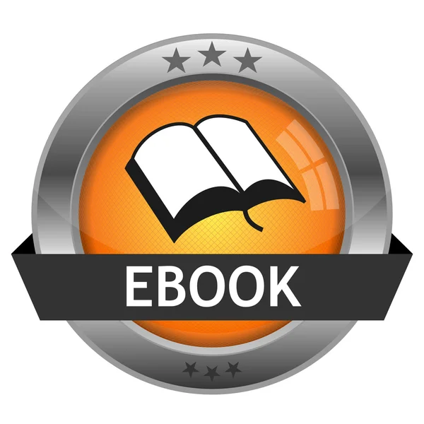 Vector Botón Ebook — Vector de stock