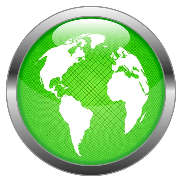 Vector knop globe — Stockvector