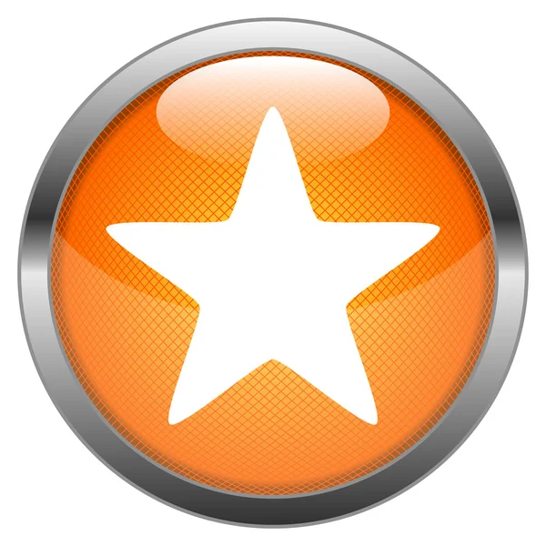 Vector botón estrella — Vector de stock