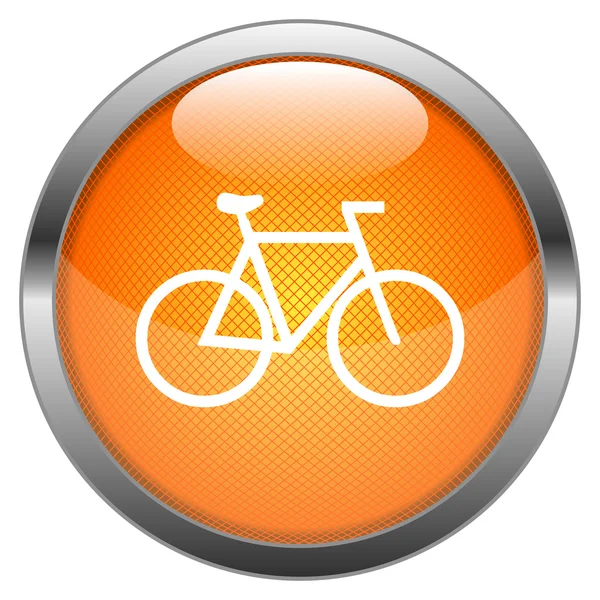 Bicicleta Vector Botón — Archivo Imágenes Vectoriales