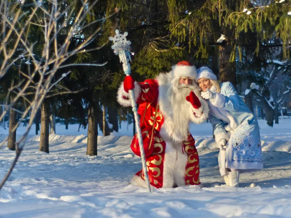 Ded Moroz (gelo del padre) — Foto Stock