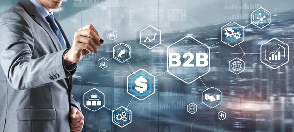 B2B Business Technology Marketing Company Commerce concept. Business to Business