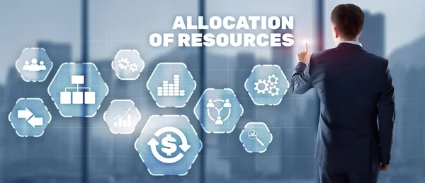 Affectation des ressources. Business Technology Internet concept 2021 — Photo