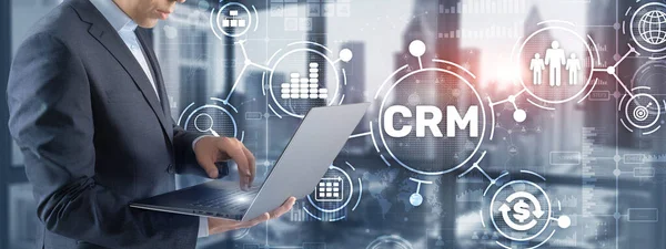 CRM Customer Relationship Management. Kundenorientiertes Konzept — Stockfoto