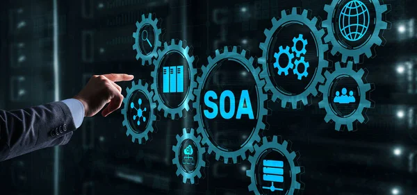 Geschäftsmodell und IT-Konzept für Service SOA — Stockfoto