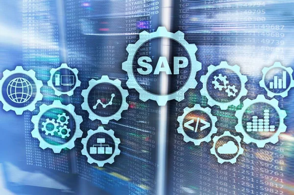 Sap System Software Automation Concept Virtueel Scherm Datacenter — Stockfoto