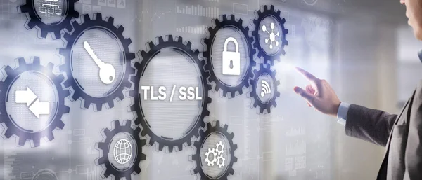 Katman Güvenliği Taşıyın. Protokoller güvenli iletişim sağlar. Soket katmanını emniyete alın. TLS SSL — Stok fotoğraf