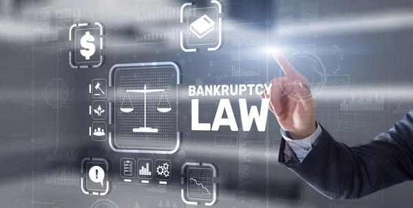 Bankruptcy law concept. Insolvency law. Company has problems — Stock Photo, Image