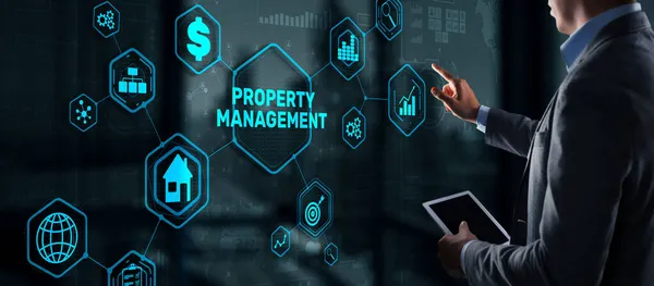 Fastighetsförvaltning. Underhåll och tillsyn av fastigheter och fysisk egendom — Stockfoto