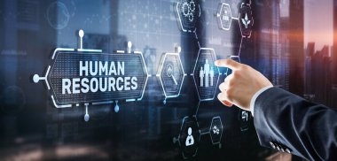 İnsan Kaynakları İş Bulma Konsepti. İş Teknolojisi İnternet