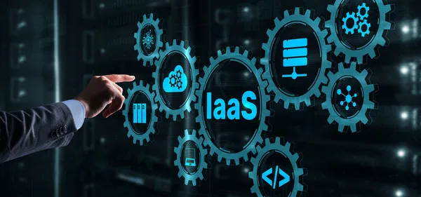 IaaS-Infrastruktur als Service Cloud Computing-Dienstleistungsmodell — Stockfoto