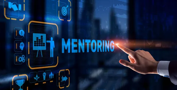 Mentoring Motivation Coaching Career Business Technology concept — Stock fotografie