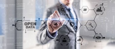 Veri Aç. Erişim Konsepti Modern Teknoloji